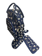 Women's 3-Piece Travel Bag Set – Navy Blue