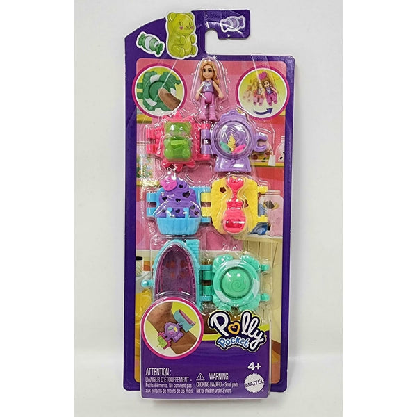 Polly Pocket Bracelet Treasures Snap Set with Micro Doll