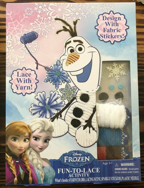 Tara Toy Disney Frozen Olaf Lacing Activity Kit with Sparkle Stickers