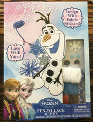Tara Toy Disney Frozen Olaf Lacing Activity Kit with Sparkle Stickers