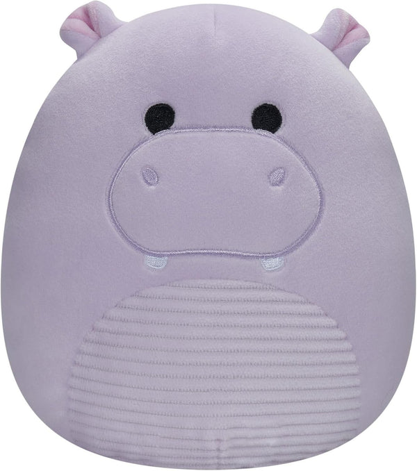 Squishmallows Hanna 7.5″ Purple Hippo Plush with Corduroy Belly