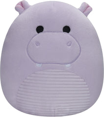 Squishmallows Hanna 7.5″ Purple Hippo Plush with Corduroy Belly