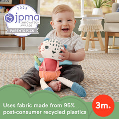 Fisher-Price Planet Friends Snow Leopard Sensory Plush for Babies
