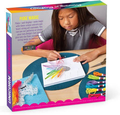 PlayMonster Craft-tastic Unicorn String Art Kit – Makes 2 Large Canvases