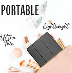 Onyx LED Portable Makeup Mirror – Dimmable, Rechargeable & Travel-Ready