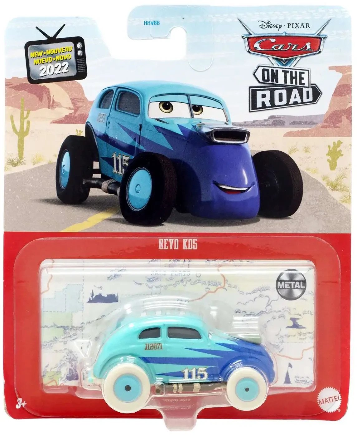 Mattel Disney Pixar Cars On the Road Revo Kos Die-Cast Car