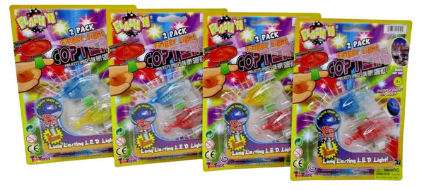 Flash'N Finger Light Copters – Glow-in-the-Dark Party Toy 4-Pack