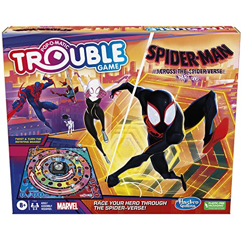 Hasbro Trouble Spider-Verse Edition Board Game for 2–4 Players