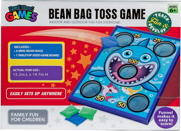 Real Wood Toys Shark Bean Bag Toss Game – Family Fun