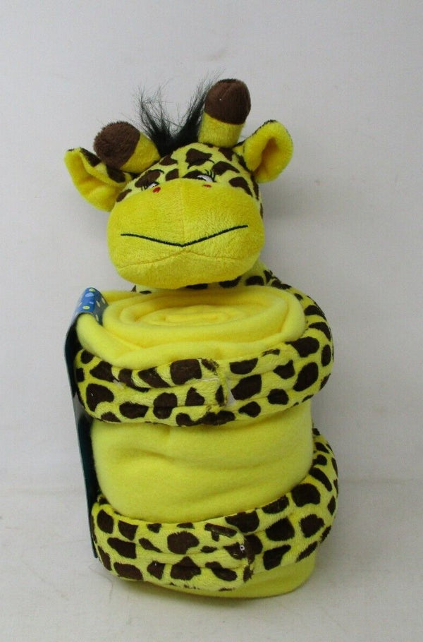 Northpointe Huggable Giraffe Plush with Sound & Fleece Throw