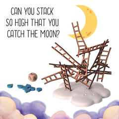 Thames & Kosmos Catch The Moon | Wooden Ladder Stacking Game