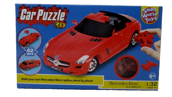 Happy Well Mercedes-Benz SLS AMG GT 3D Car Puzzle | Red 1:32 Scale