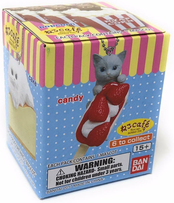 Bandai Gashapon Neko Cafe Series 9 Cat Mascot Keychain Blind Box