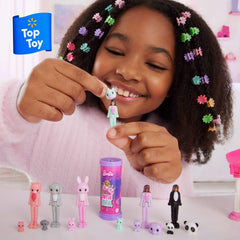 Barbie Mini BarbieLand Cutie Reveal Doll & Pet – Color Dream Series