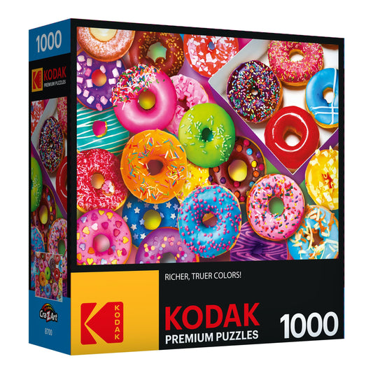 Kodak Premium I Love Donuts 1000-Piece Jigsaw Puzzle for Adults