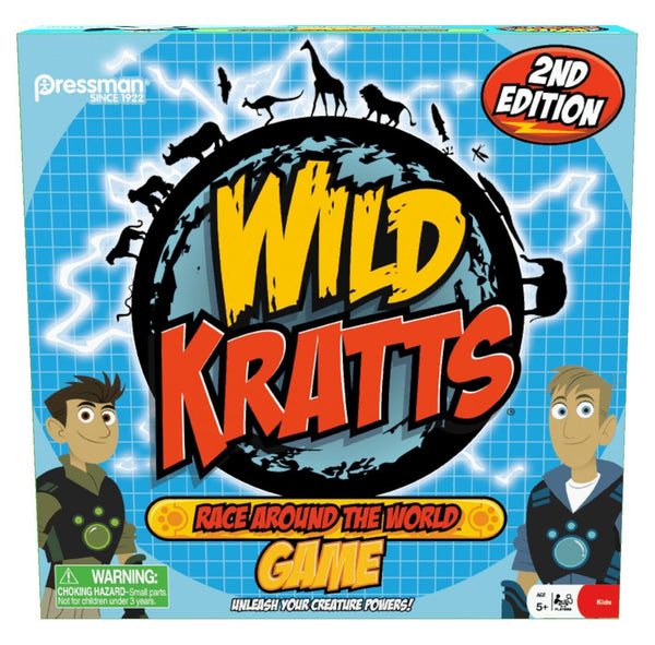 Pressman Wild Kratts Race Around the World Board Game
