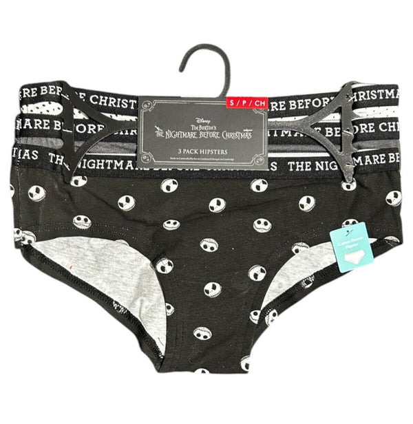 Disney The Nightmare Before Christmas 3-Pack Hipster Underwear – Size S