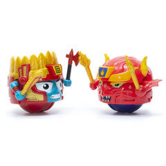 Battle Ballz Collectors Pack – 4 Warriors Action Rolling Figures