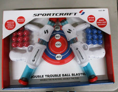 SportCraft Double Trouble Ball Blast Guns – 2-Player Shooting Game