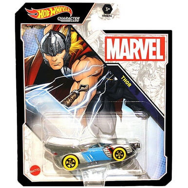 Marvel Thor Hot Wheels Character Car – 1:64 Die-Cast
