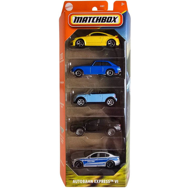 Matchbox Autobahn Express VI 5-Pack Die-Cast Cars by Mattel