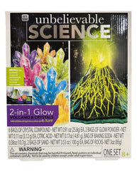Discovery Toys 2-in-1 Glow Volcano & Crystal Science Kit