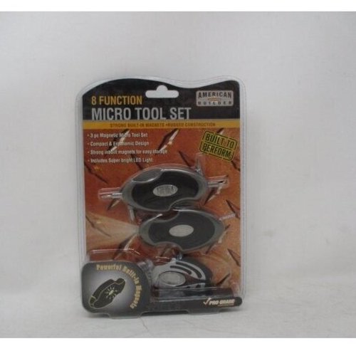 American Trademark Builder 8-in-1 Magnetic Micro Tool Set