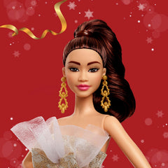 Barbie Signature 2025 Holiday Doll – Silver & Gold Gown