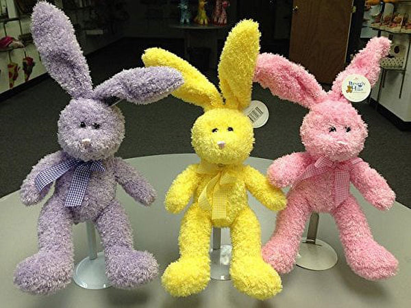 Beverly Hills Teddy Bear Poseable Eared Bunny Plush, 13 in