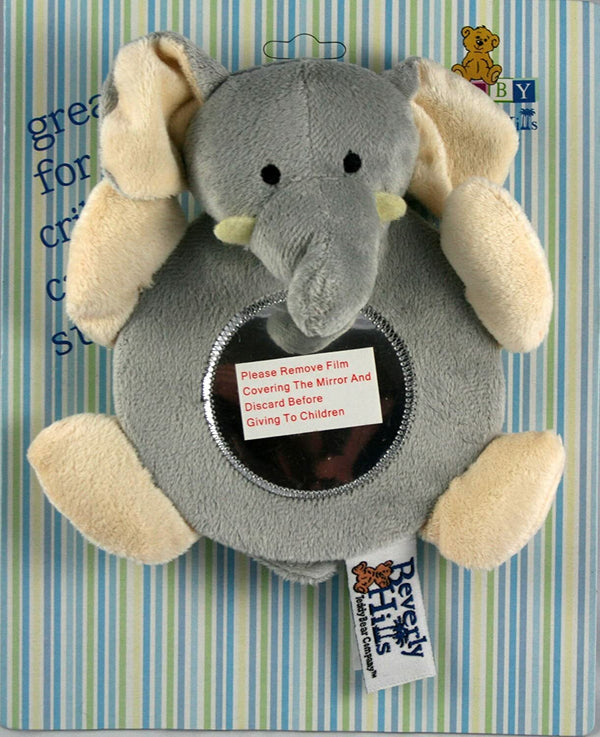 Beverly Hills Teddy Bear Co. Elephant Baby Mirror 7x5 in