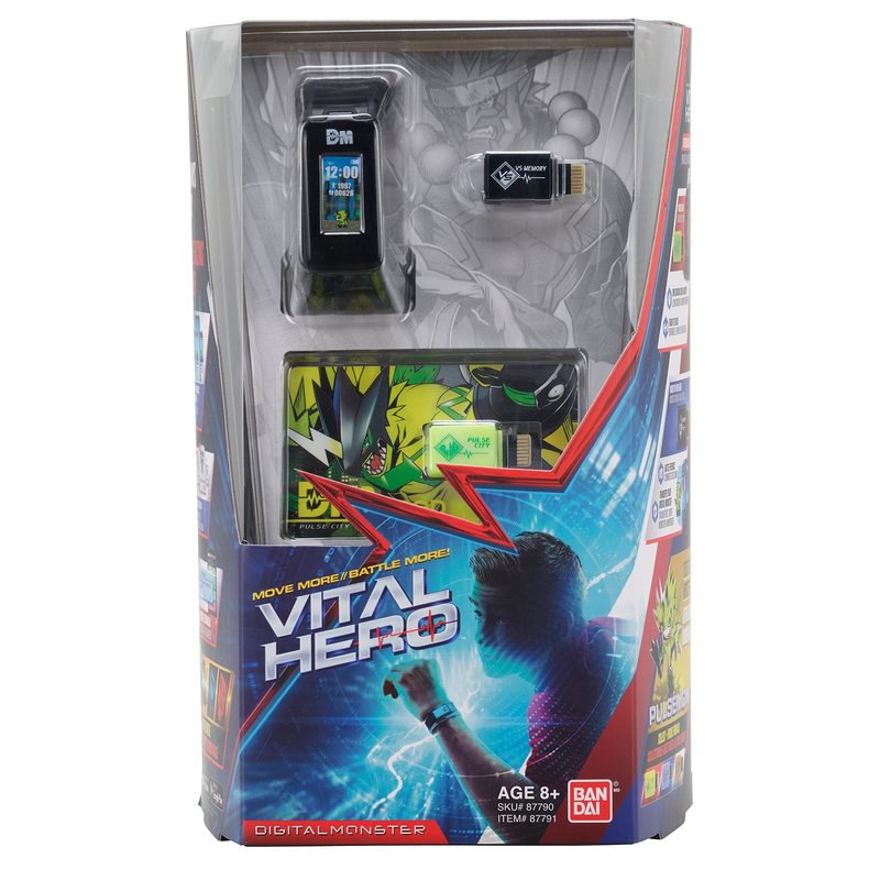 Digimon Vital Hero Interactive Fitness Tracker & Virtual Pet – Black