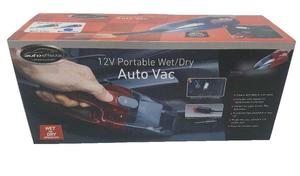 AutoEffects Auto Vac Wet & Dry Car Vacuum Cleaner