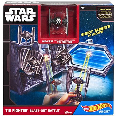 Hot Wheels Star Wars TIE Fighter Blast-Out Battle Play Set