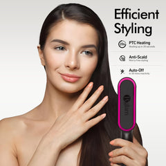 Bglam Ionic Hair Straightener Brush with 6 Heat Settings