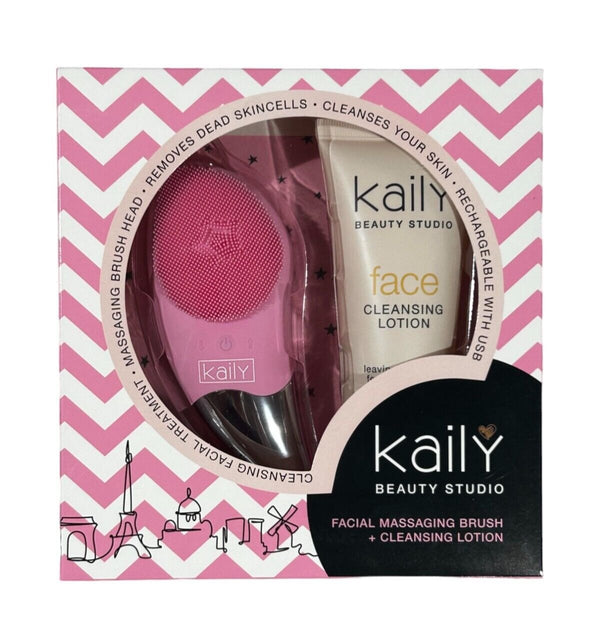 Kaily Keauty Studio Facial Cleansing Brush & Cleansing Lotion Set