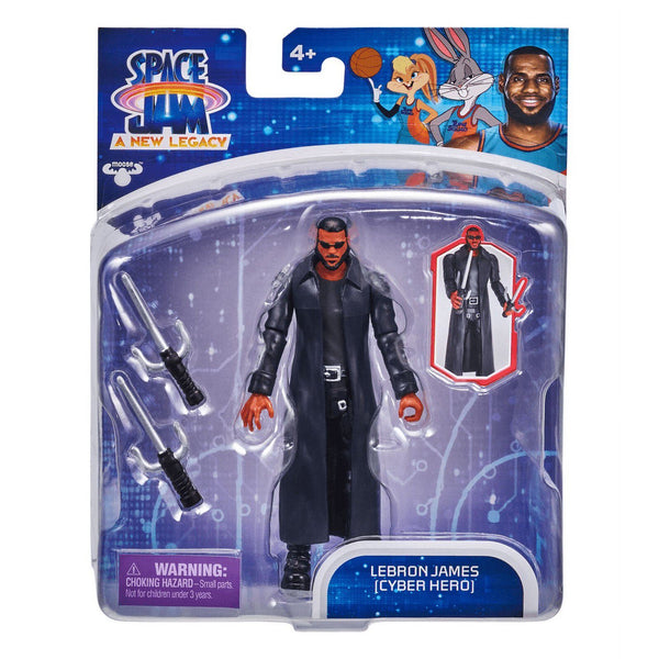 Moose Enterprise Space Jam LeBron James Cyber Hero 5" Baller Action Figure