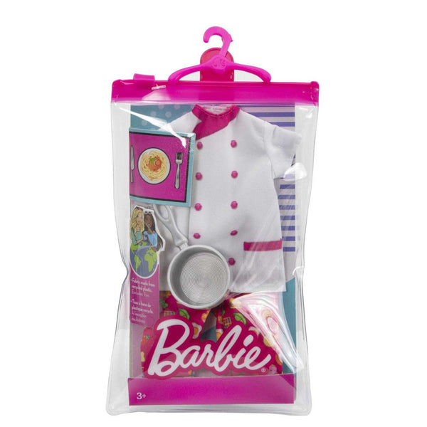 Barbie Chef Fashion Pack | Doll Outfit Set with Jacket, Pants & Sauté Pan