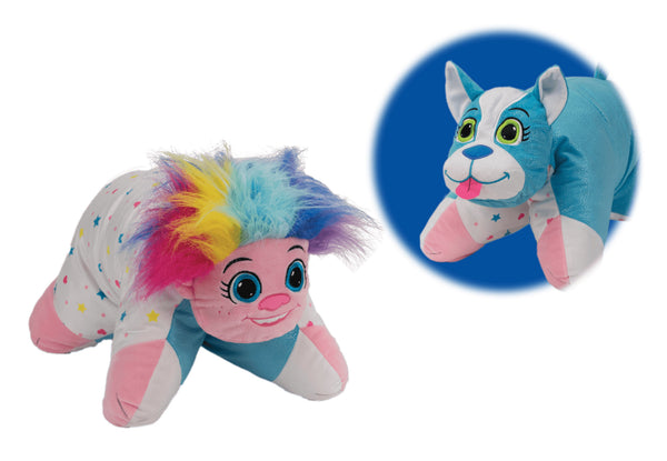 Flip 'N Play Friends 2-in-1 Plush Toy — Troll to Puppy Convertible