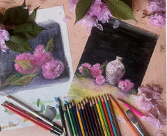 RoseArt Premium 24ct Soft Core Watercolor Pencils in Design Tin