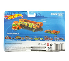 Hot Wheels Big Rig Heat Hauler with Detachable Trailer & Car