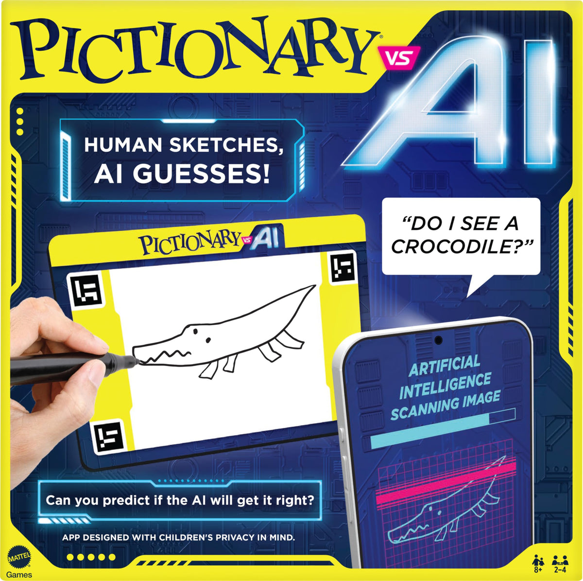 Mattel Pictionary vs. AI – Family Drawing Game with Artificial Intelligence
