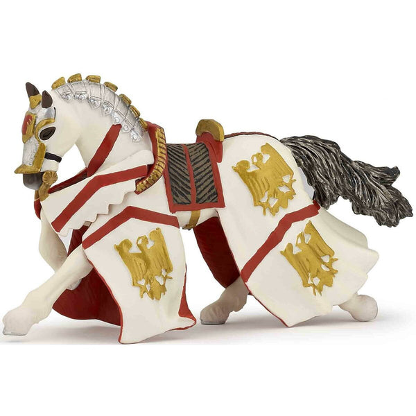 Papo Knight Percival Horse Figurine | Hand-Painted Fantasy Figure