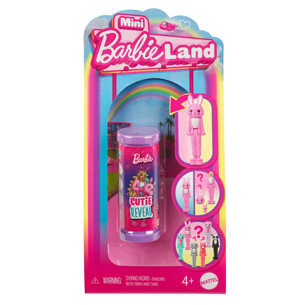 Barbie Mini BarbieLand Cutie Reveal Doll & Pet – Color Dream