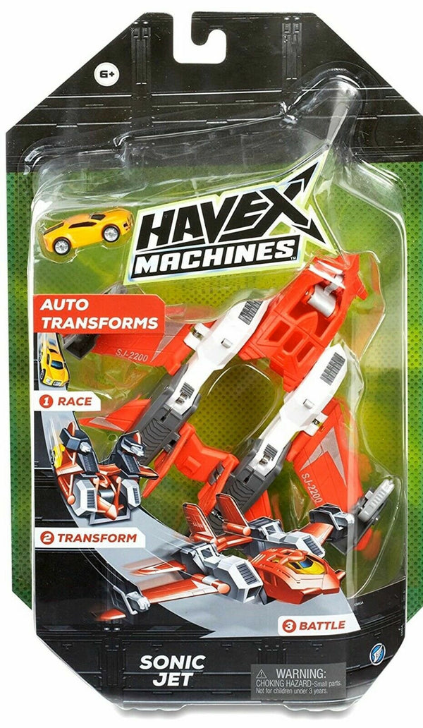 Havex Machines Sonic Jet – Auto-Transforming Vehicle Playset