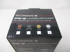 Securebrite Pop Up COB Lantern & Spotlight – Silver