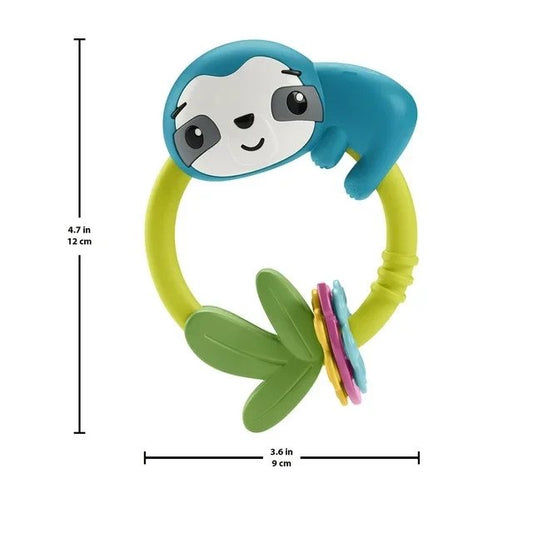 Fisher-Price Slide & Clack Sloth Baby Teether Sensory Toy
