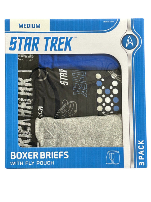 Briefly Stated Star Trek Men's Boxer Briefs 3-Pack
