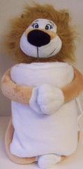Huggable Friend Lion Fleece Throw with Sound | 50" x 60"
