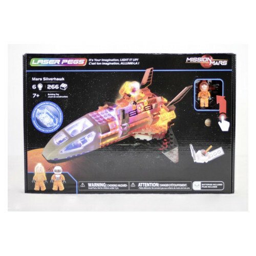 Laser Pegs Mars Silverhawk Light-Up Building Set
