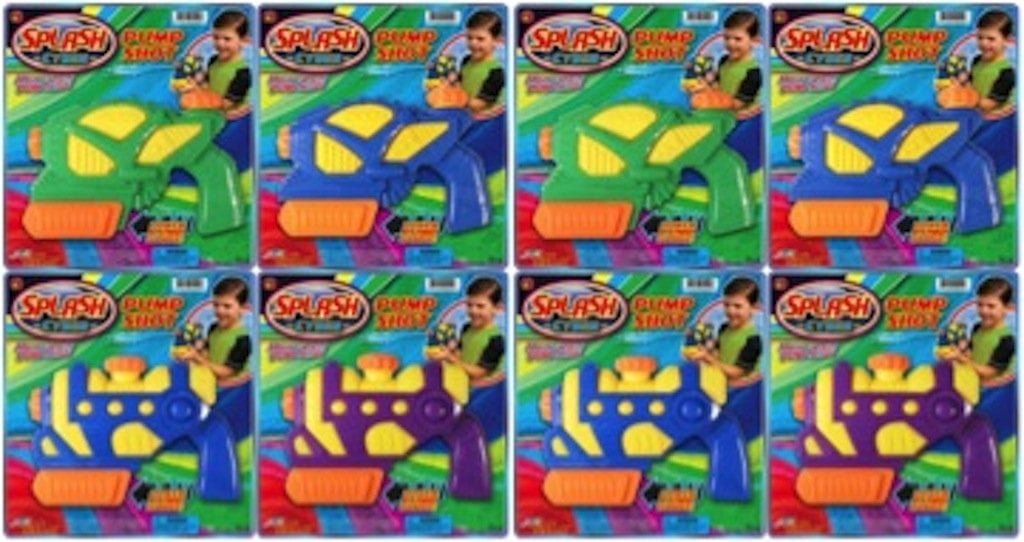 JA-RU Splash Fun Pump Shot Water Toy Party Favor Bundle